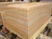 China Wood_Grainy_Yellow_Sandstone_Slabs