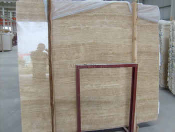 Wood Grain Travertine stone big slabs